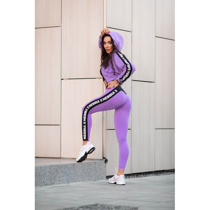 Легінси Nebbia High Waisted Side Stripe Leggings Iconic Lila 209 Lilac
