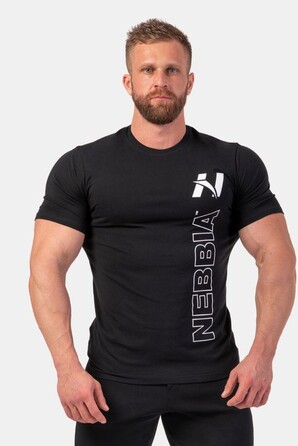 ФУТБОЛКА VERTICAL LOGO NEBBIA T-SHIRT BLACK 293