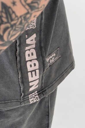 Майка Nebbia Washed Muscle Back Stringer GOLDEN AGE Black 791