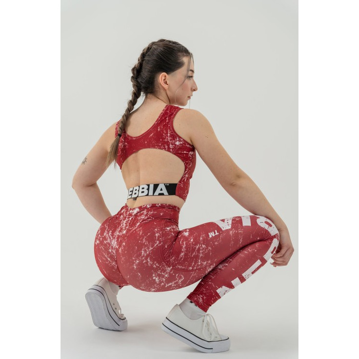 Топ Nebbia Crop tank top ROUGH GIRL Red 617