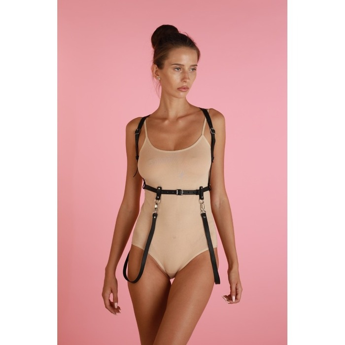 Портупея One Size K36.1, натуральна шкіра, чорна