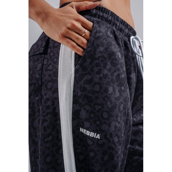 Штани Nebbia Baggy Leopard Sweatpants PRIMAL Black Leopard 865