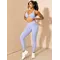 Топ Ryderwear NKD Stonewash Twist Sports Bra - Cornflower Blue Stonewash
