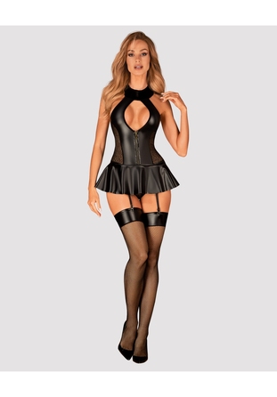 Панчохи чорний OBSESSIVE Darkessia pończochy S/M