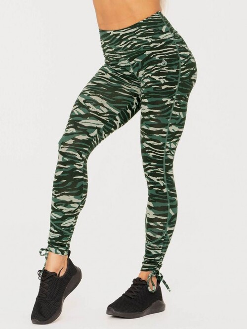 Женские спортивные тайтсы для кроссфитнеса Ryderwear Wild Scrunch Bum Green