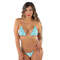 Комплект мікробікіні Dancewear Candy-02RS з кристалами та невидимими бретелями, Electric Blue