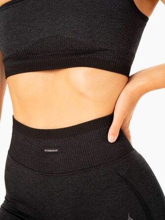 Шорты Excel Seamless High Waisted Shorts - Black Marl