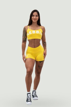 Шорти Nebbia High Waisted Shorts 5″ GYM HERO Yellow 582