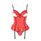 Корсет із відкритими грудьми S/M червоний CHERRY CORSET - Passion