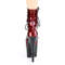 Чоботи Pleaser Adore-1020SP *7-дюймовий каблук, 2 3/4-дюймові черевики на шнурівці спереду з PF, червоні/чорні