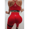 Спортивний топ Fitzona RED AND WHITE з пуш-ап чашкою