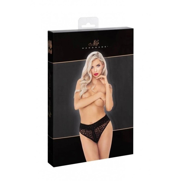 Трусики леопардовые с замком NOIR Handmade F290 размер S