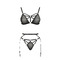 Комплект білизни, 2 предмети MEGGY SET black S/M - Passion