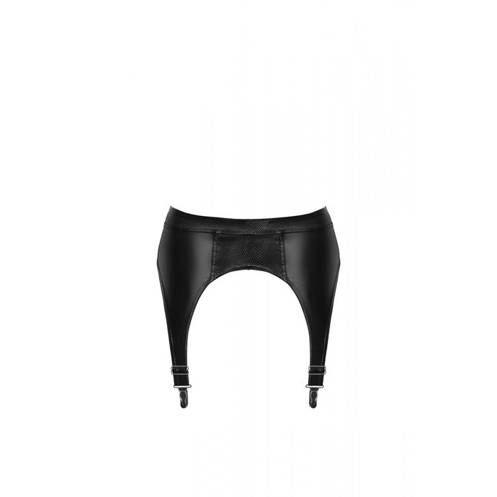 Пояс для панчох з ефектом зміїної шкіри NOIR Розмір - L