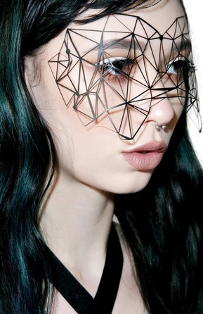 Вінілова маска на наклейках Bijoux Indiscrets