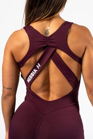 Комбінезон Nebbia Body-Enhancing Workout Jumpsuit STRONG BEAUTY Dark Red 427