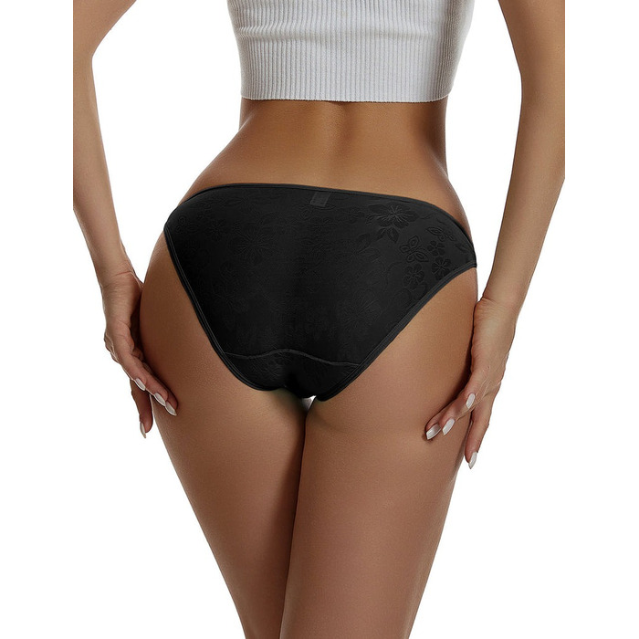 Трусики кружевные с декоративными стрепами Star Night, черный (без коробки)