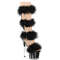 Босоніжки Pleaser Adore-728F *7 дюймів на підборах, 2 3/4 дюйма з хутра марабу PF, блискавка ззаду, прозорі/чорні