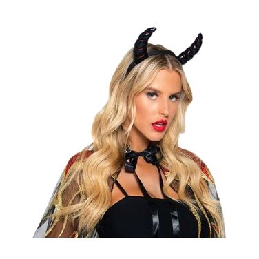 Блискуча накидка Leg Avenue Devil cape and horns O/S