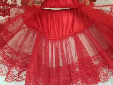 Червона багатошарова пухнаста спідниця Leg Avenue O/S