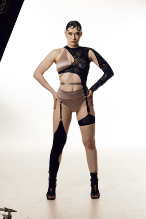 Stockings Black matte biflex _ чорний матовий біфлекс