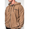 Кофта Nebbia Washed-off Zip Up Hoodie GYM BRO Light Brown 362