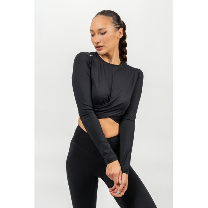 Топ Cropped Long Sleeve Top ELEVATED Black 468