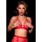 Бюстгальтер відкритий OhMyG! Paris Half Bra мереживний, червоний, L-XL