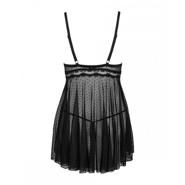 Пеньюар Obsessive Marrbel та стрінги S/M