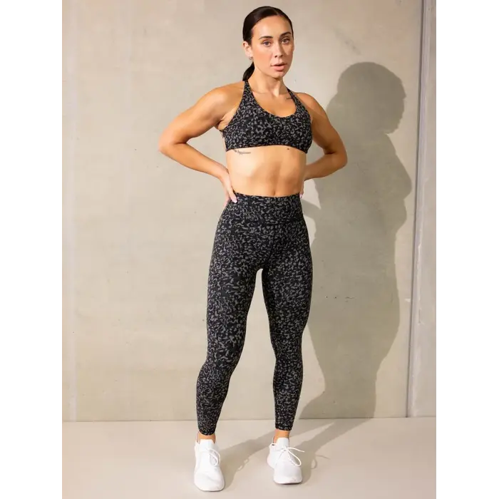 Леггинсы Ryderwear Empower High Waisted Leggings - Black Leopard