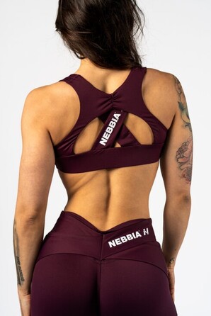 Топ Nebbia Sports Bra STRONG BEAUTY Dark Red 424