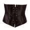 Корсет з відкритим погруддям Cottelli Collection Corset Open Cup зі шнурівкою, чорний, M