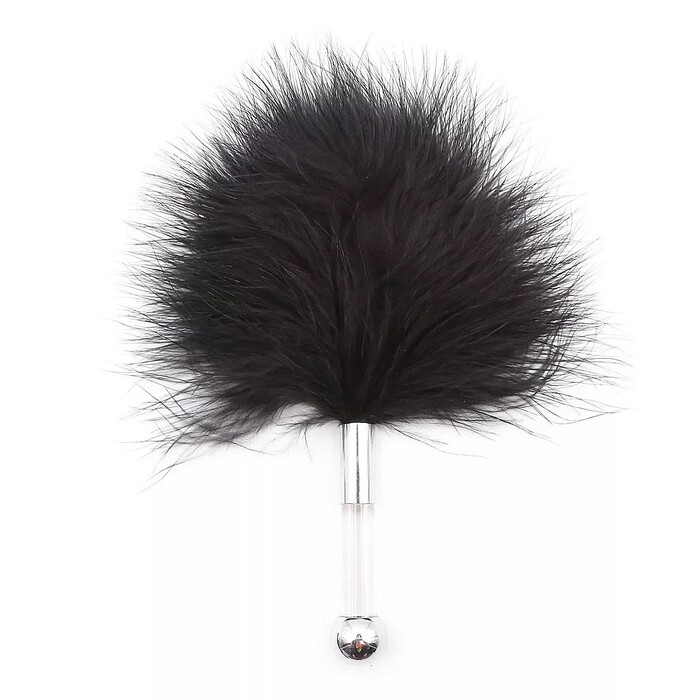 Пушок на короткой ручке Runye, черный