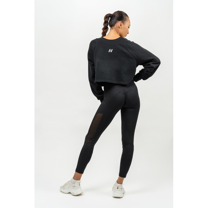 Світшот Nebbia Crop Crew Neck Sweatshirt GYM SPIRIT Black 483