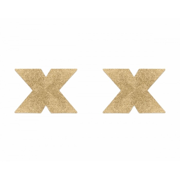 Пестиси у вигляді хрестів Bijoux Indiscrets, золотисті