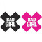 Пестисы Peekaboos 2 пары с надписью 'Bad Girl'