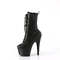 Чоботи Pleaser Adore-1040LPH *7-дюймовий каблук, 2 3/4-дюймові черевики на шнурівці зпереду, блискавка збоку, чорні/тваринний принт