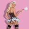 Костюм покоївки Obsessive Housemaid L / XL чорно-білий
