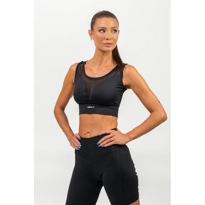 Топ Medium-Support Mesh Sports Bra PERFORMANCE Black 477