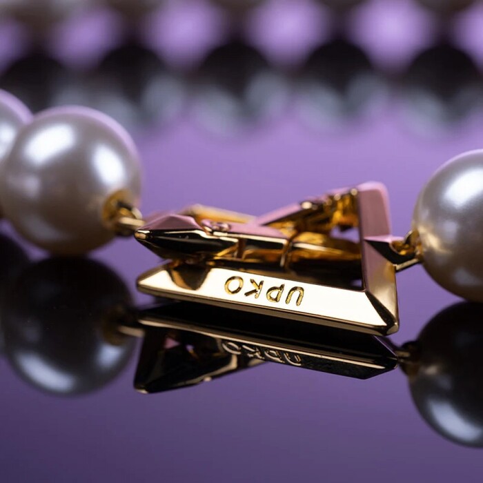 Ошейник с позолотой UPKO Moist Eyes жемчужный