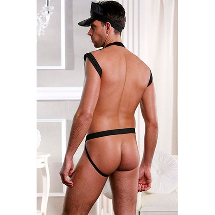 Чоловічий ігровий костюм Sunspice Поліцейський 2 предмети, чорний