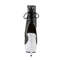 Ботильоны Pleaser Delight-1018LG *Каблук 6 дюймов, PF 3/4 дюйма, открытый носок/пятка, молния сбоку, черная искусственная кожа/серебристый цвет