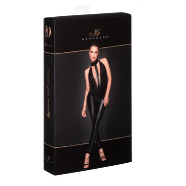 Комбинезон Noir Handmade F223 с полупрозрачным верхом и чокером, черный, M