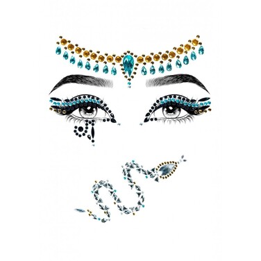 Наклейка з коштовностями Leg Avenue Клеопатри Cleopatra face jewels sticker
