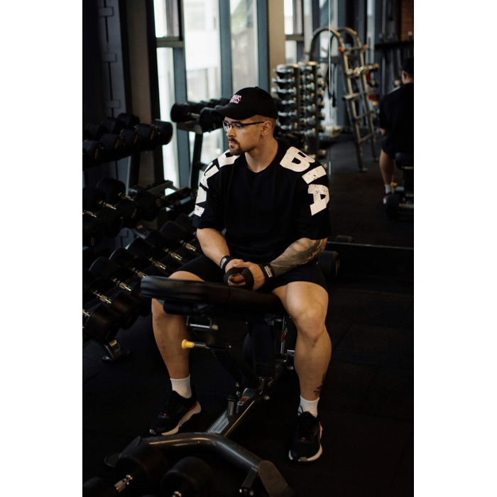 Футболка Nebbia Oversized T-shirt LIFTING CLUB Black 353