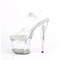 Босоножки Pleaser Esteem-708, каблук 7 дюймов, ремешок на щиколотке 3 дюйма, прозрачные