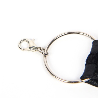 Платье из искусственной кожи и ремешками на руки и шею Star Night с трусиками, черный, XL