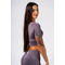 Топ Nebbia Shaping Crop Top FLOW SEAMLESS Dark Grey 499