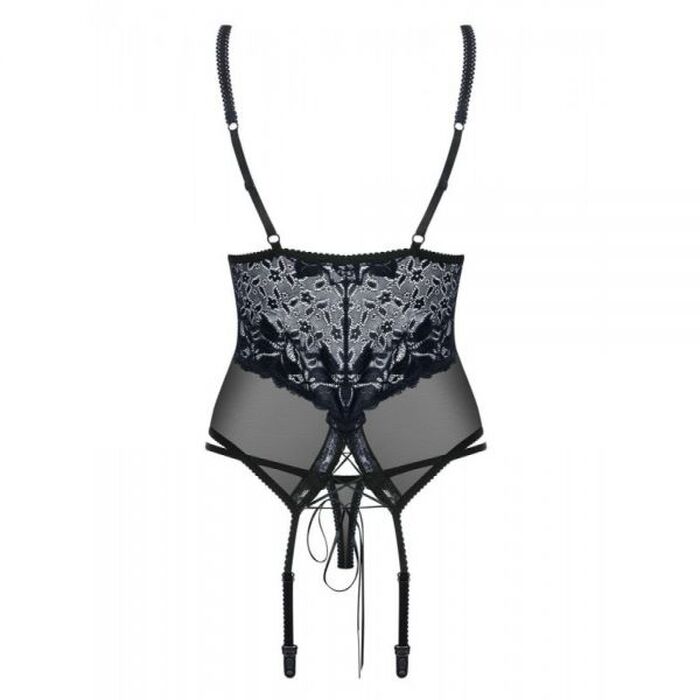 Корсет Obsessive 866-COR-1 corset & thong L/XL