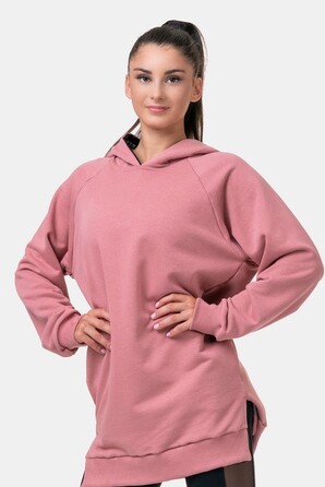 ХУДІ EVERYDAY HERO LONG SWEATSHIRT WITH A HOODIE OLD ROSE 580 Roze